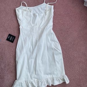 “Spoonful of Sass White Bodycon Mini Dress”